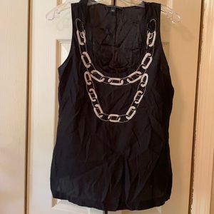Banana Republic silk cami with beading